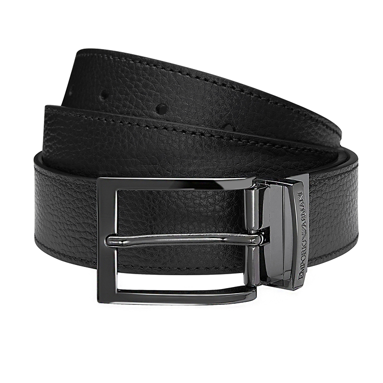 Order Emporio Armani 黑色皮带，刻有标志扣头，宽3.5厘米。 Y4S195-YLO8J