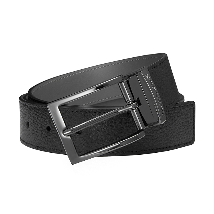 Purchase Emporio Armani 黑色皮带，刻有标志扣头，宽3.5厘米。 Y4S195-YLO8J