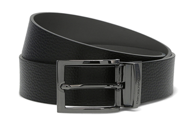 Details for Emporio Armani 黑色皮带，刻有标志扣头，宽3.5厘米。 Y4S195-YLO8J