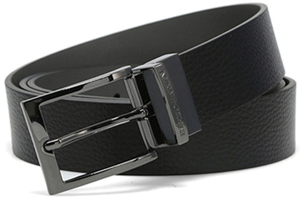 Emporio Armani 黑色皮带,刻有标志扣头,宽3.5厘米。 Y4S195-YLO8J 1