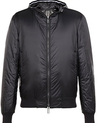 Emporio Armani Black Leather Reversible Jacket 91B68P-91P68-999 Shop Emporio Armani Black Leather Reversible Jacket 91B68P-91P68-999