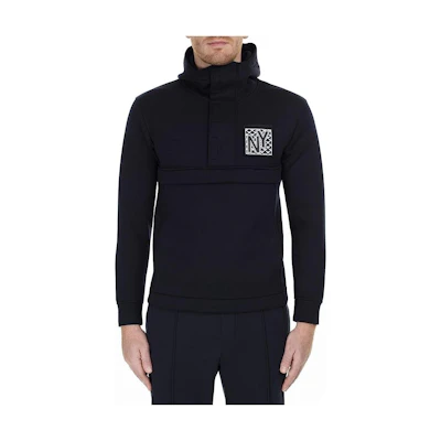 Emporio Armani Black Letter Print Hoodie 6G1MP0-1JTYZ-F959
