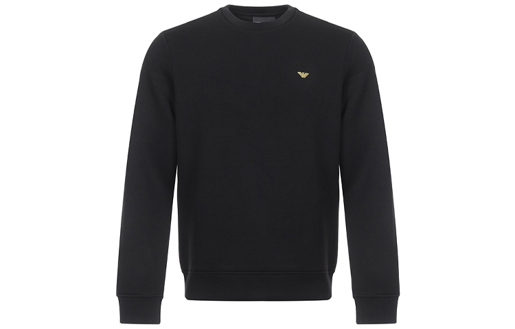 Emporio Armani Black Logo Crewneck Long Sleeve Sweatshirt 6Z1MP1-1JTYZ-F018