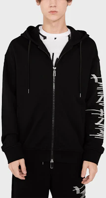 Emporio Armani 黑色滿版Logo連帽拉鍊外套 6K1MCT-1JHSZ-0068 Lookbook Emporio Armani 黑色滿版Logo連帽拉鍊外套 6K1MCT-1JHSZ-0068