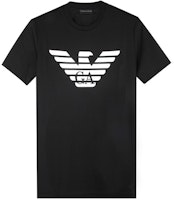 Emporio Armani Black Logo Eagle Crewneck T-shirt 8N1T99-1JNQZ-0999 Emporio Armani Black Logo Eagle Crewneck T-shirt 8N1T99-1JNQZ-0999