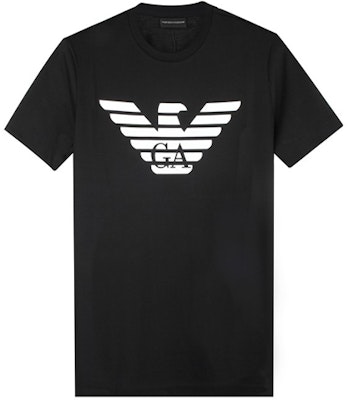 Emporio Armani Black Logo Eagle Crewneck T-shirt 8N1T99-1JNQZ-0999 Buy Emporio Armani Black Logo Eagle Crewneck T-shirt 8N1T99-1JNQZ-0999