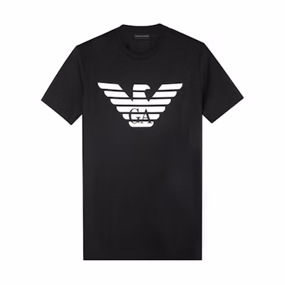Emporio Armani Black Logo Eagle Crewneck T-shirt 8N1T99-1JNQZ-0999