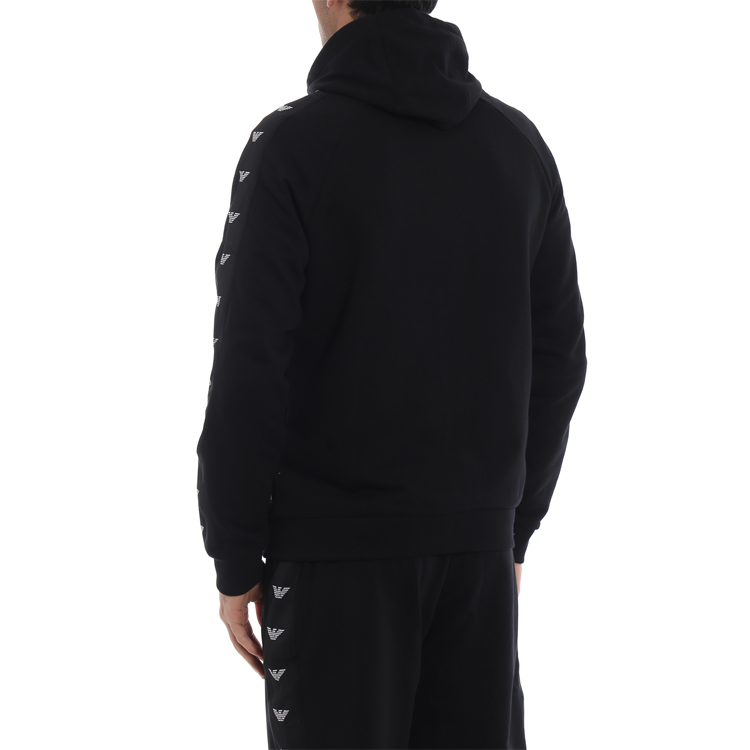 Emporio Armani Black Logo Hoodie Jacket 6Z1MC1-1J07Z-0999 圖 6