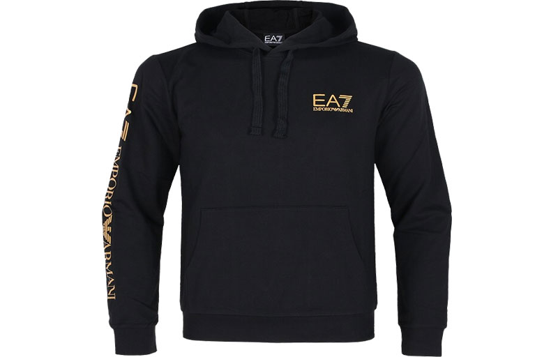 Emporio Armani Black Logo Hoodie Long Sleeve Sweatshirt 8NPM18-PJ05Z12030