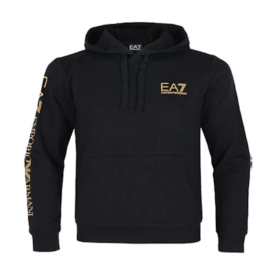 Emporio Armani Black Logo Hoodie Long Sleeve Sweatshirt 8NPM18-PJ05Z12030