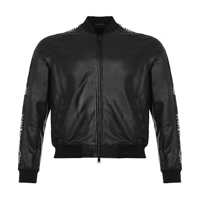 Emporio Armani Black Logo Print Casual Long-Sleeve Jacket 21B5DP-21P5D-999