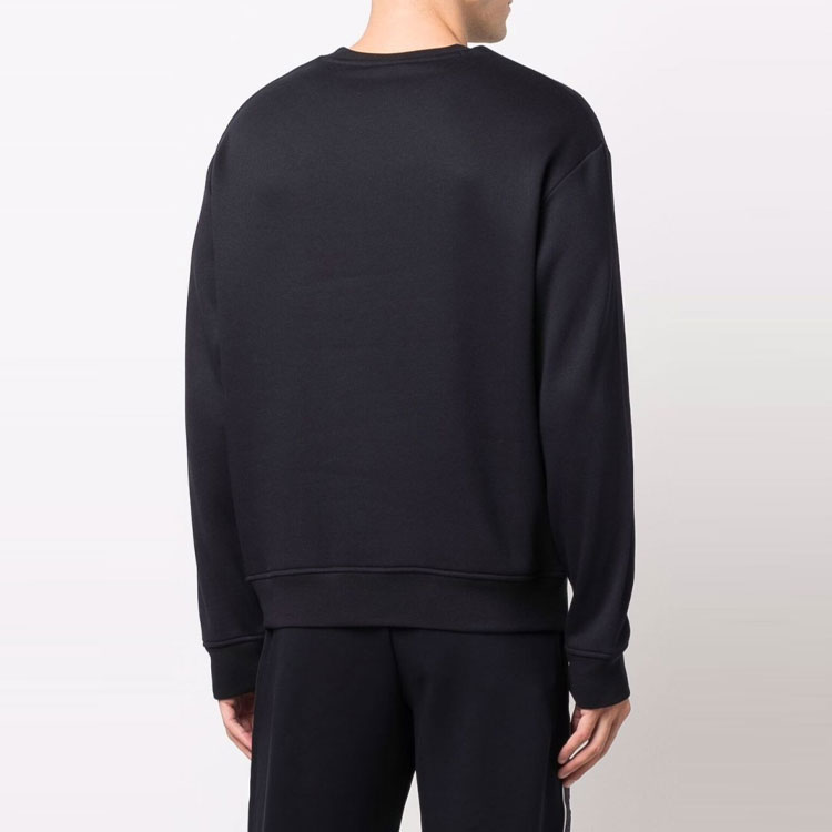 Purchase EMPORIO ARMANI 黑色標誌印花休閒衛衣. 6K1M93-1JQNZ-0980