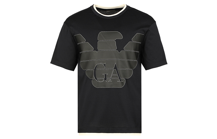 Emporio Armani Black Logo Print Crew Neck T-Shirt 3H1TM0-1JCQZ-G945 圖 2