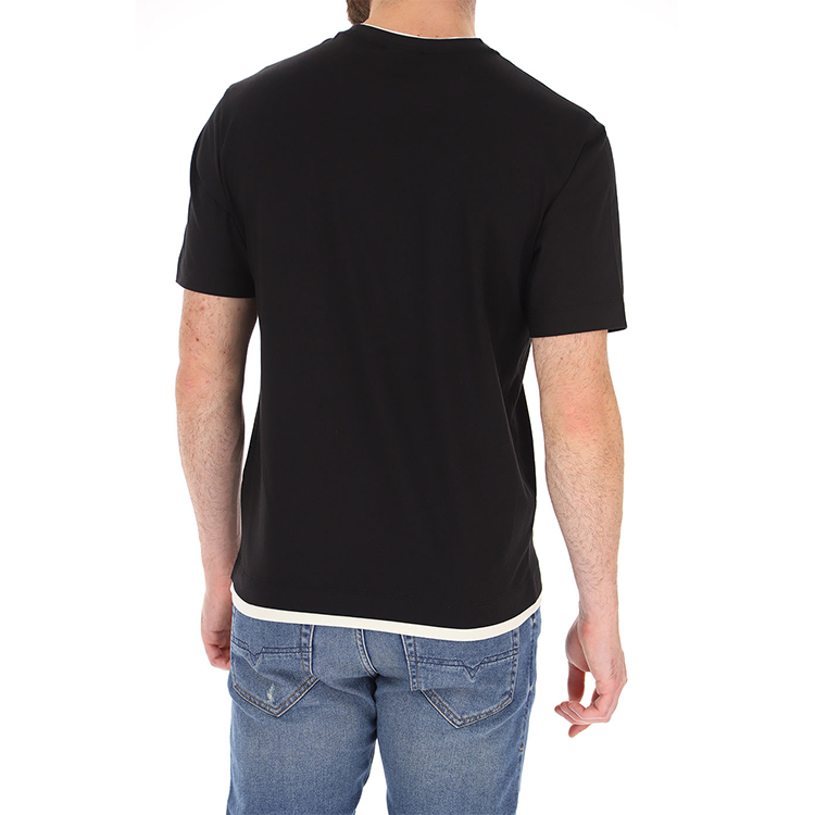Emporio Armani Black Logo Print Crew Neck T-Shirt 3H1TM0-1JCQZ-G945 圖 6