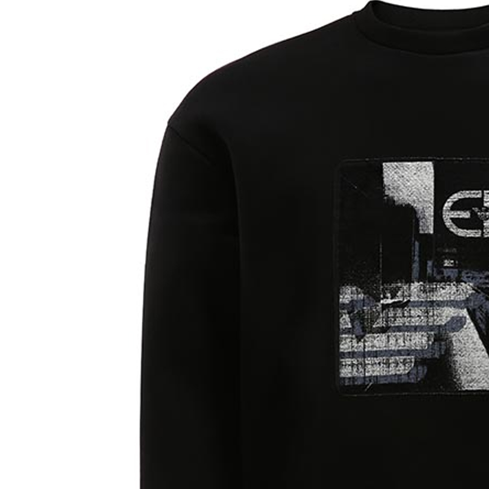 Emporio Armani Black Logo Print Crewneck Pullover Sweatshirt 6K1M96-1JUWZ-0054 圖 7