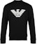 Buy Emporio Armani Black Logo Print Pullover Sweatshirt. 8N1MR6-1JRIZ-F008