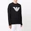 Cheap Emporio Armani Black Logo Print Pullover Sweatshirt. 8N1MR6-1JRIZ-F008