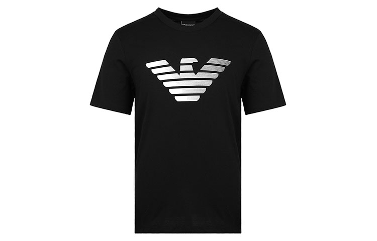 Order Emporio Armani 黑色短袖T恤 標誌印花 3H1TD0-1J30Z-0999