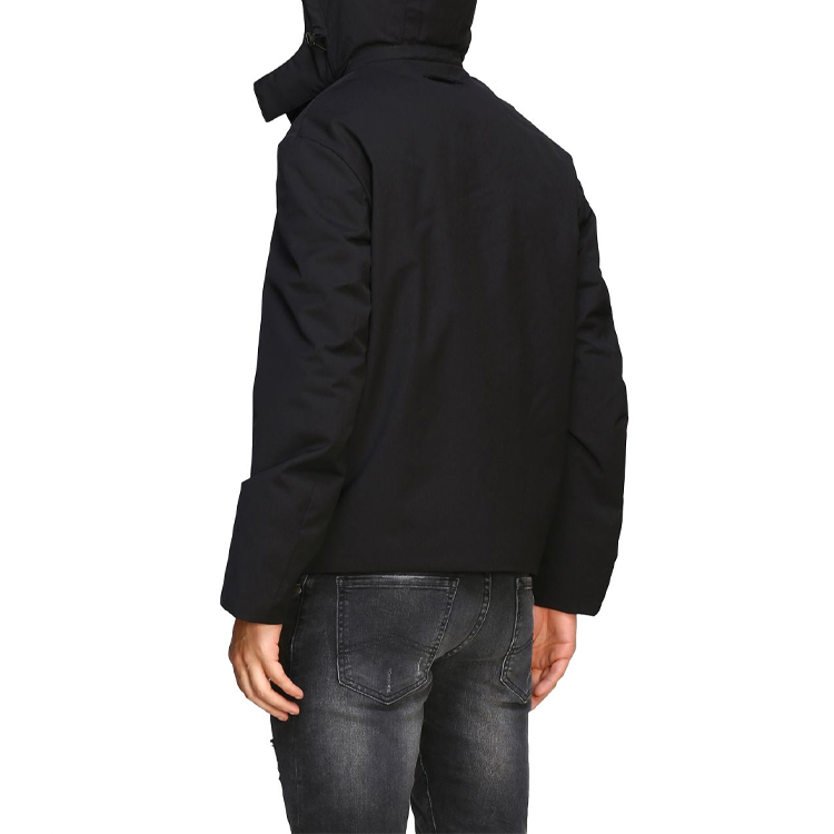 Emporio Armani Black Logo Solid Color Hoodie Jacket 6G1BA4-1NWGZ-0999 圖 6