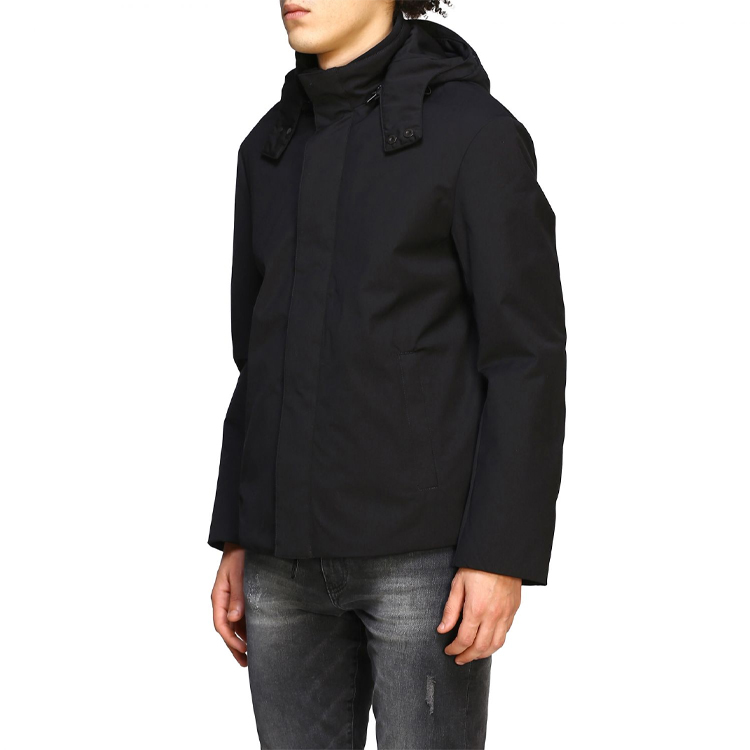 Emporio Armani Black Logo Solid Color Hoodie Jacket 6G1BA4-1NWGZ-0999 圖 7