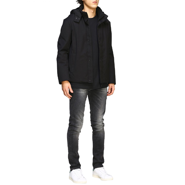 Emporio Armani Black Logo Solid Color Hoodie Jacket 6G1BA4-1NWGZ-0999 圖 8