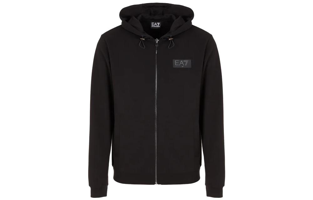 Emporio Armani Black Logo Zip-Up Hoodie Jacket 6RPM82-PJARZ-1200