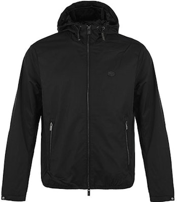 エンポリオアルマーニ ブラック ロゴ ジップアップ フーディ ジャケット 8N1BQ0-1NZQZ-0999 Buy エンポリオアルマーニ ブラック ロゴ ジップアップ フーディ ジャケット 8N1BQ0-1NZQZ-0999