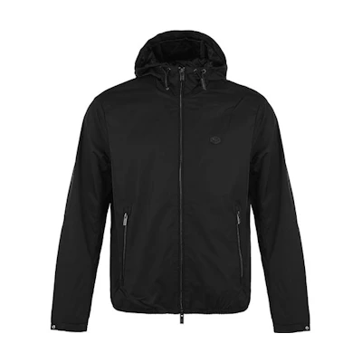 Emporio Armani Black Logo Zip-Up Hoodie Jacket 8N1BQ0-1NZQZ-0999