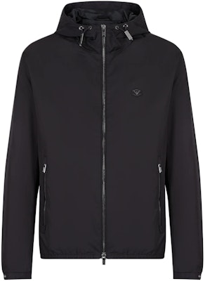 エンポリオアルマーニ ブラック ロゴ ジップアップ フーディ ジャケット 8N1BQ0-1NZQZ-0999 Details for エンポリオアルマーニ ブラック ロゴ ジップアップ フーディ ジャケット 8N1BQ0-1NZQZ-0999