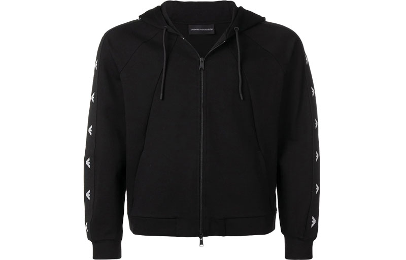 Emporio Armani Black Long-Sleeve Hoodie 3G1M66-J13Z-0999