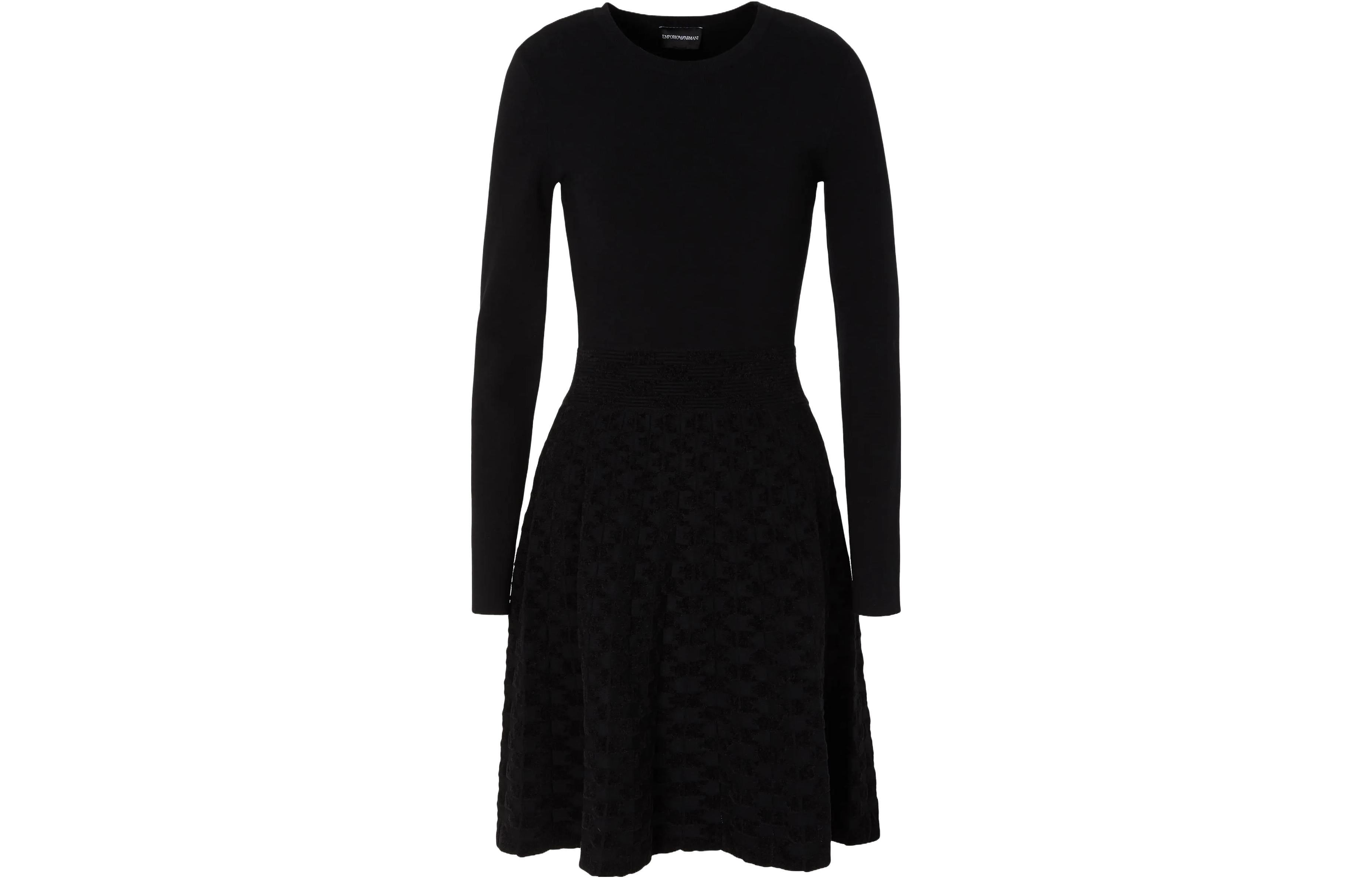 Order 엠포리오 아르마니 블랙 긴팔 미디 롱 원피스 6R2AT52-M10Z1-0999