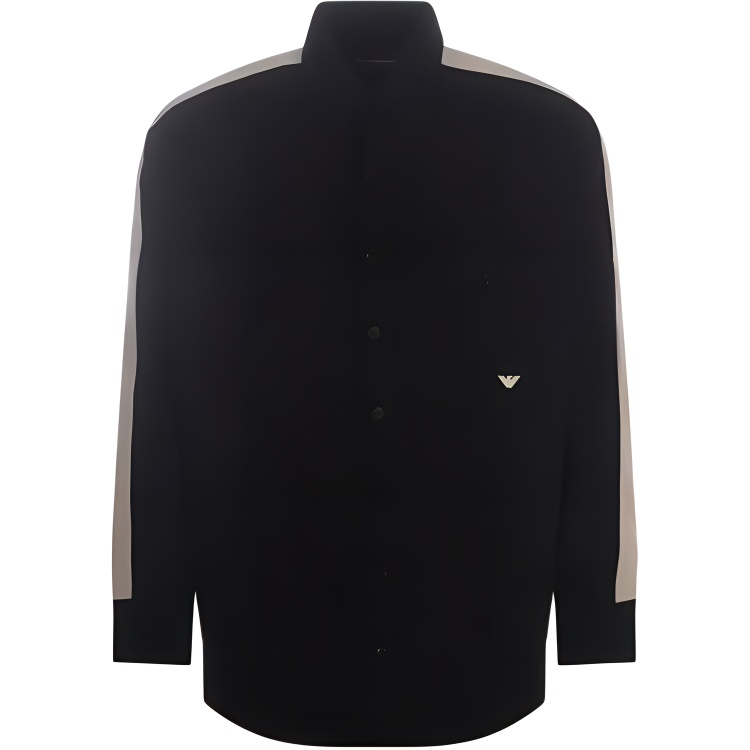 Emporio Armani Black Long Sleeve Blazer Jacket with Shoulder Stripes 6R1MF4-1JHSZ-0999