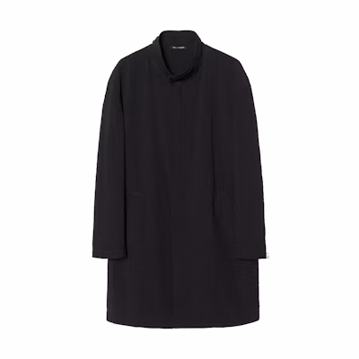 EMPORIO ARMANI Black Long Sleeve Zippered Mid-Length Trench Coat B1L210-B1306-999