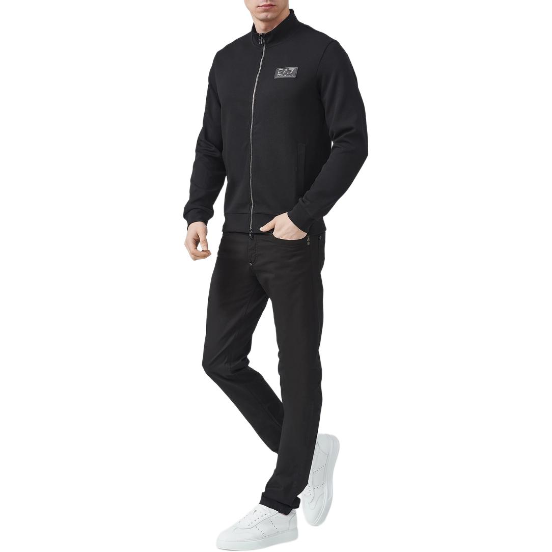 Emporio Armani Black Loose Fit Zip-Up Long Sleeve Jacket 3RPT33-PJPAZ-1200