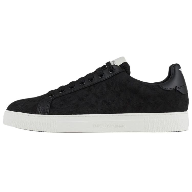 Emporio Armani Black Low-Top Casual Fashion Sneakers X4X316XM7411K001