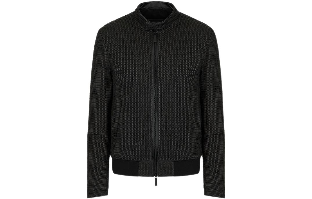 Emporio Armani Black Mesh Zip Jacket B1R43P-B1P451-0999