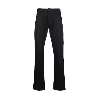EMPORIO ARMANI Black Mid-Rise Straight-Leg Casual Pants 8N1J061N-J9Z134-0999