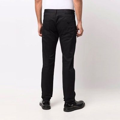 EMPORIO ARMANI 黑色中腰直筒休闲裤 8N1J061N-J9Z134-0999 Shop EMPORIO ARMANI 黑色中腰直筒休闲裤 8N1J061N-J9Z134-0999