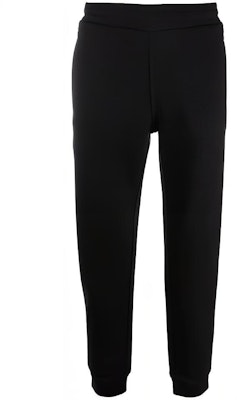 EMPORIO ARMANI Black Mid-Waist Knit Jogger Pants with Minimal Logo. 8N1PS9-1JRIZ-0999 Buy EMPORIO ARMANI Black Mid-Waist Knit Jogger Pants with Minimal Logo. 8N1PS9-1JRIZ-0999