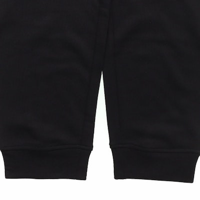 EMPORIO ARMANI Black Mid-Waist Knit Jogger Pants with Minimal Logo. 8N1PS9-1JRIZ-0999 Details for EMPORIO ARMANI Black Mid-Waist Knit Jogger Pants with Minimal Logo. 8N1PS9-1JRIZ-0999