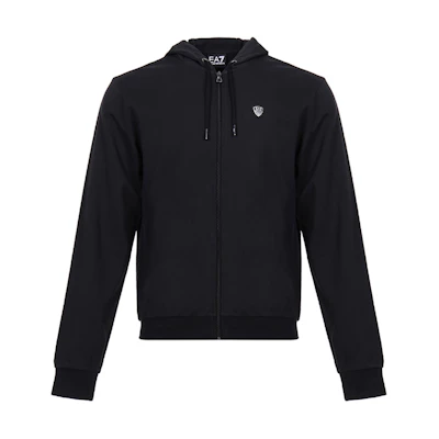 Emporio Armani Black Minimalist Jacket Sweatshirt 8NPM15-PJ05Z-1200