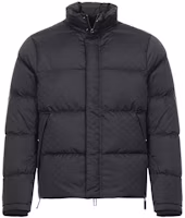 Order Emporio Armani Black Patterned Insulated Zip-Up Puffer Jacket 8N1BN3-1NHQZ-F046