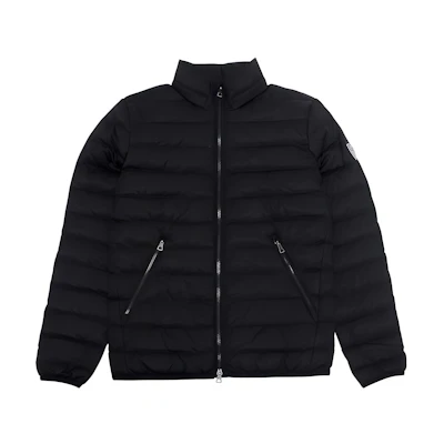 Emporio Armani Black Puffer Jacket with Patch Logo and Stand Collar 6GPB14-PNT0Z-1200