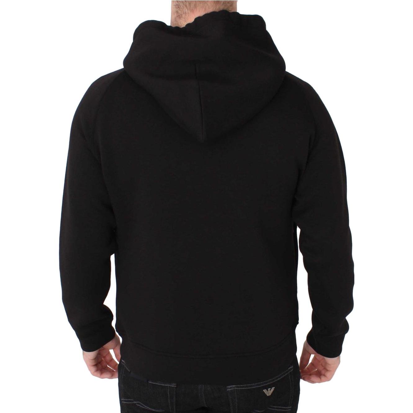 Emporio Armani Black Pullover Sweatshirt with Front Lettering 6Z1MP2-1JTYZ-F032