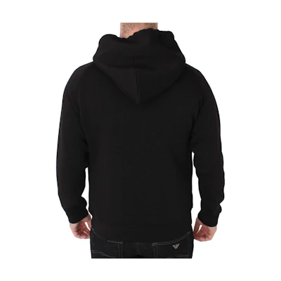 Emporio Armani Black Pullover Sweatshirt with Front Lettering 6Z1MP2-1JTYZ-F032