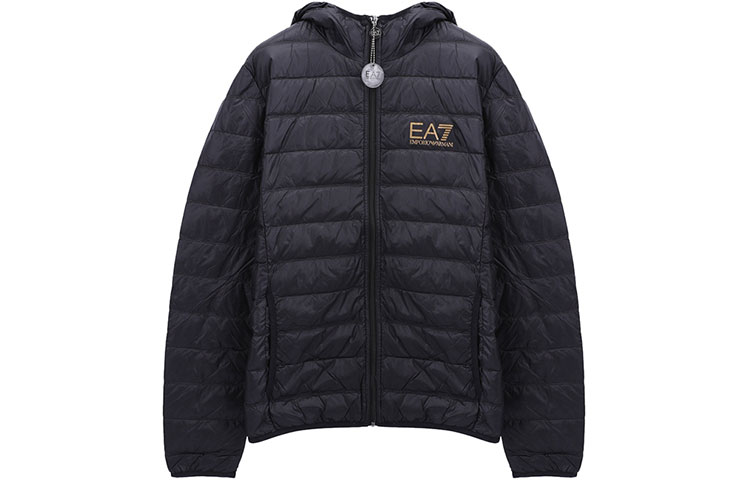 Emporio Armani Black Quilted Down Jacket Winter Coat 8NPB02-PN29Z-0208