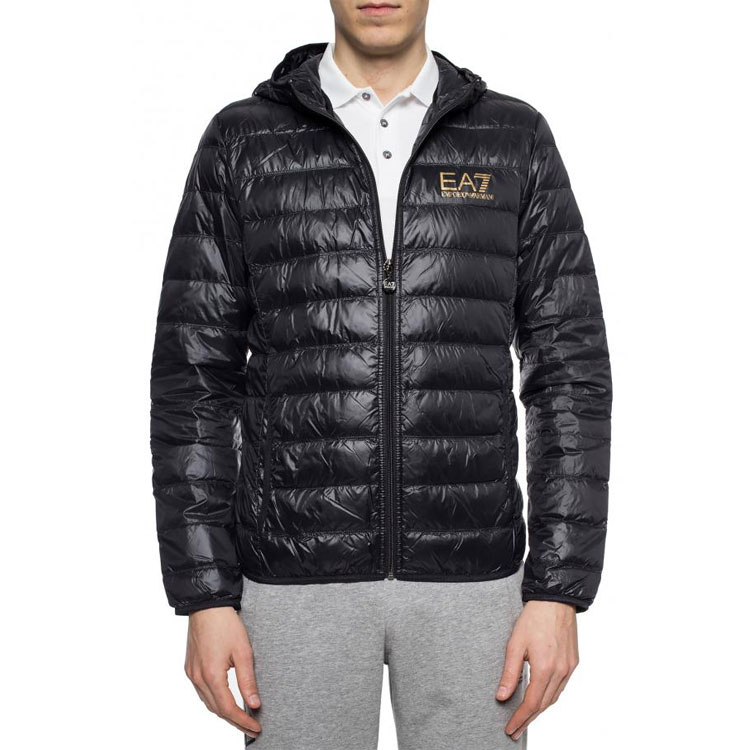 Purchase Emporio Armani 黑色菱格羽絨外套冬季大衣 8NPB02-PN29Z-0208