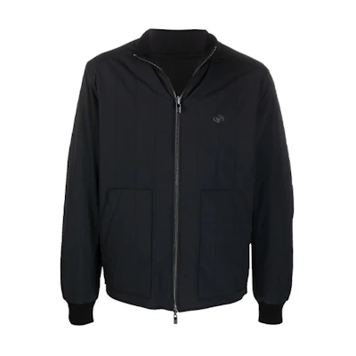 EMPORIO ARMANI Black Quilted Logo Bomber Jacket 8N1BQ4-1NZDZ-0999
