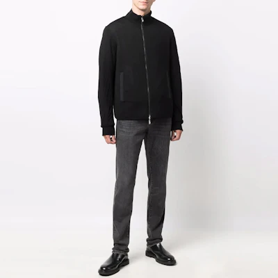 EMPORIO ARMANI 黑色绗缝Logo飞行员夹克 8N1BQ4-1NZDZ-0999 Shop EMPORIO ARMANI 黑色绗缝Logo飞行员夹克 8N1BQ4-1NZDZ-0999