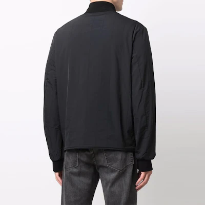 EMPORIO ARMANI 黑色绗缝Logo飞行员夹克 8N1BQ4-1NZDZ-0999 Details for EMPORIO ARMANI 黑色绗缝Logo飞行员夹克 8N1BQ4-1NZDZ-0999